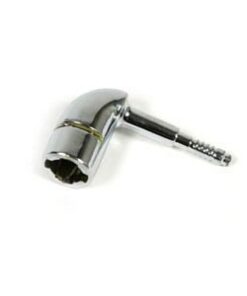 406-08 Kniestukje chroom voor telescoop klep 79-82