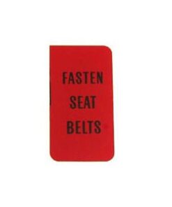 409-31A C3 Glaasje "fasten seat belts" 72-76