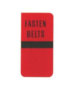 409-31C C3 Glaasje "fasten belts" 77-79