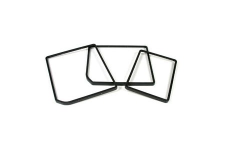 412-15 C3 Klepframes plastic 3 stuks zwart 68-79E