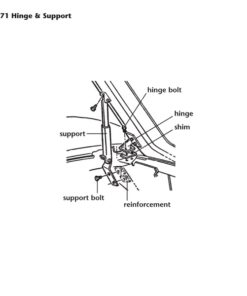 Alternative view of 484-46 C3 Motorkap steun "open" 69-71