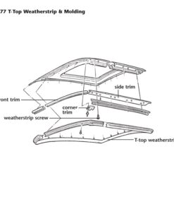 Alternative view of 434-26 C3 Schroeven set 8stuks voor T-Top rubbers 70-82
