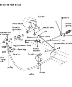 Alternative view of 443-07 C2/C3 Verdeelbeugel achterste kabel 65-82