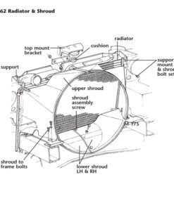 Alternative view of 446-01 C1/C2/C3 Radiator rubber onder rond per stuk 61-72
