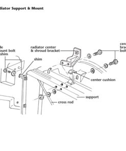 Alternative view of 446-03 C2/C3 Radiateur rubber boven vierkant 63-73