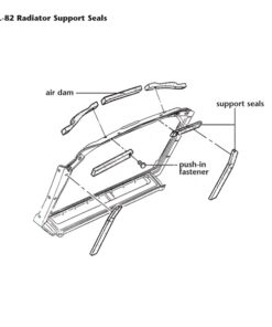 Alternative view of 447-45 C3 Bevestiging's plug radiateur seals per stuk 69-78
