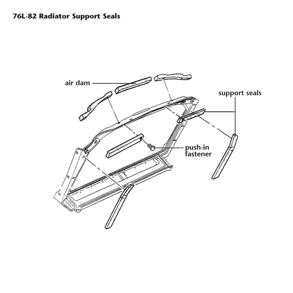 447-45 C3 Bevestiging's plug radiateur seals per stuk 69-78 - Afbeelding 2