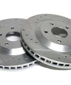600K031 C4 Remschijf set drilled/slotted voor 84-87