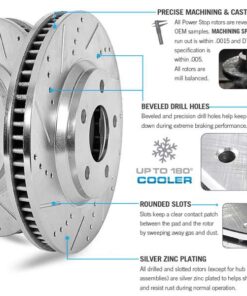 Alternative view of 600K032 C4 Remschijf set drilled/slotted achter 84-87