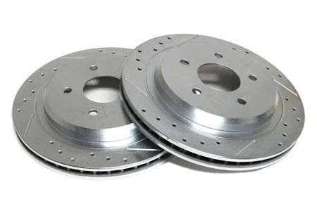 600K032 C4 Remschijf set drilled/slotted achter 84-87