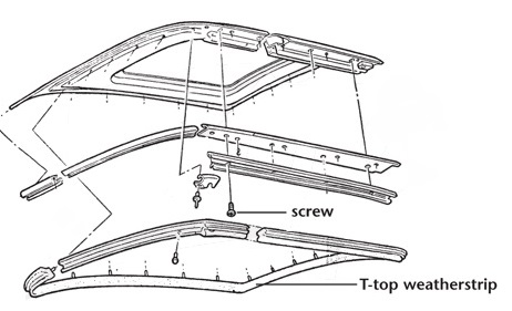 434-16 C3 Rubber T-top paneel 70-77E - Afbeelding 4