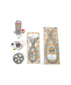 Alternative view of C1 w/Headers Steeroids Rack & Pinion Kit - Power (Black Column) 58-62