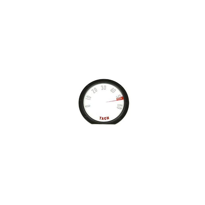 C1 Tachometer Face w/Numbers (6000 RPM) 58