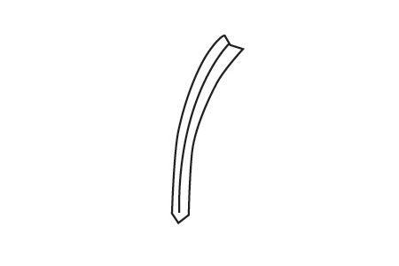 C1 Radiator Support Vertical Bonding Strip 53-55