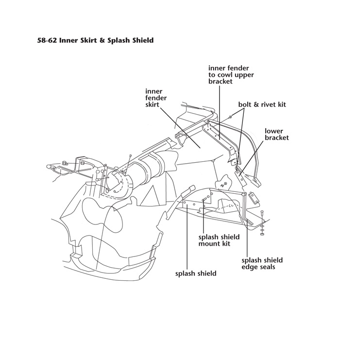C1 Splash Shield Edge Seals 53-62 - Afbeelding 3