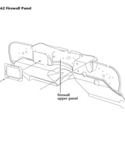 Alternative view of C1 Firewall Upper Panel (PM) 58-62