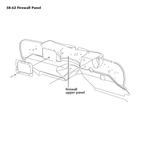 C1 Firewall Upper Panel (PM) 58-62 - Afbeelding 2