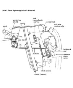 Alternative view of C1 Door Opening Mechanism Pull Rod 58