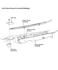 Alternative view of C1 Door End Cap Mount Kit 58L-60