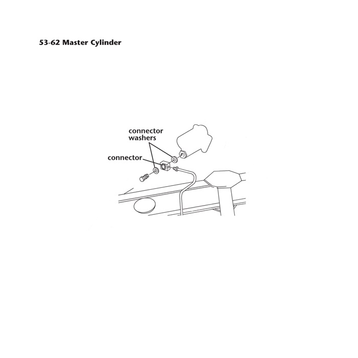 C1 Master Cylinder Block Copper Washers 53-62 - Afbeelding 2