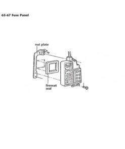 Alternative view of C1 Fuse Box Mount Screws 58-67