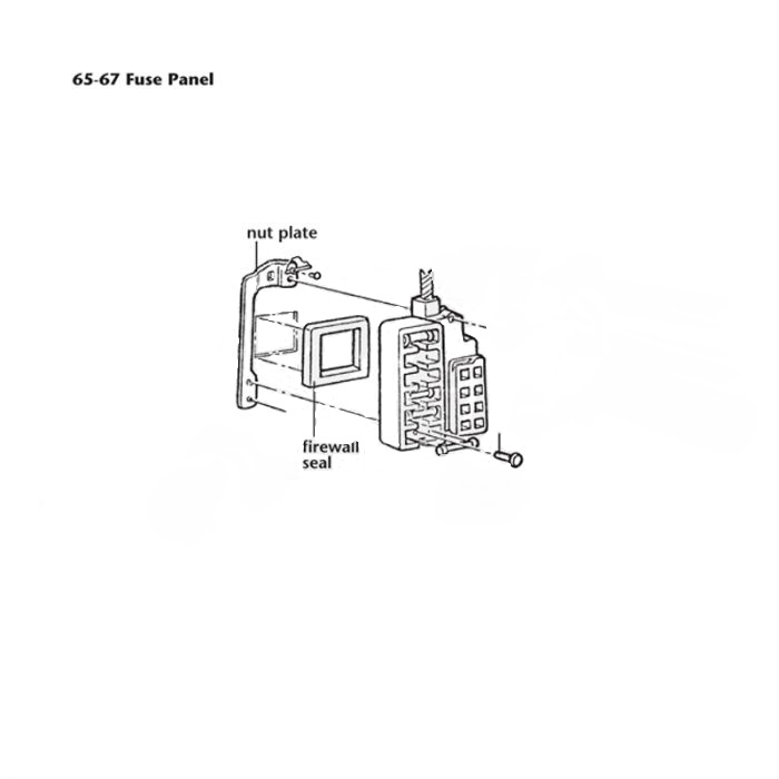 C1 Fuse Box Mount Screws 58-67 - Afbeelding 2