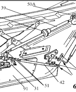 Alternative view of 424-52 Deurslotstang doorvoertule (anti-rammel) 68-77