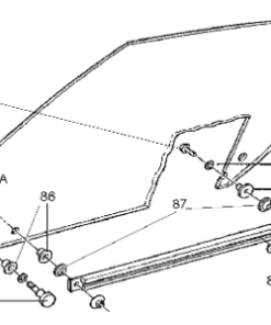 Alternative view of 424-63A Bevestiging's gootje zijruit 69L-82