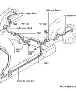 Alternative view of 441-14A STD & Power remleiding van voor naar achter (rvs) 74-82