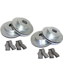 440-42 Power Stop geboorde en gegroefde remschijven met Z23 keramische remblokken 65-82