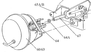 486-63 Ruitenwisserklep actuator 71L-72 - Afbeelding 2