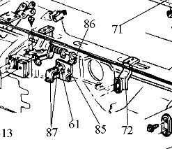 Alternative view of 486-78 Versterking van de scharnieren van de ruitenwisserklep 68-72