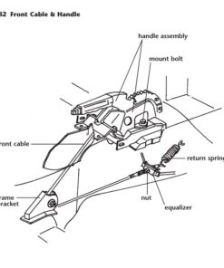 Alternative view of 443-01B Equalizer moeren handremkabel 67-82