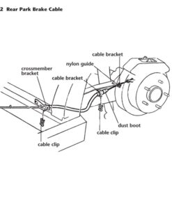 Alternative view of 443-02C Handrem achterkabel rubber hoezen (Correct) 65-82