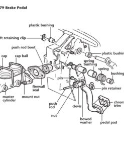 Alternative view of 480-21 RVS bies voor rempedaal handgeschakelde transmissie 68-72