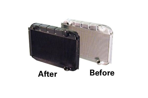 RA-256 4-spd zonder AC LS-conversie aluminium radiateur en ventilatorcombinatie 63-67 327 & 68-72 350 - Afbeelding 7