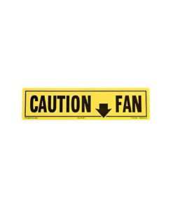 447-92C Waarschuwingssticker voor ventilatormantel 80-82