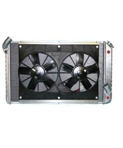 445-63 350/454 met auto Direct Fit aluminium radiateur en ventilatorcombinatie 73-76