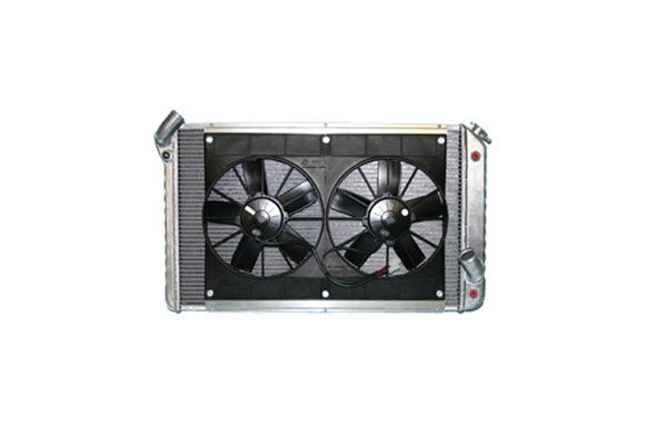 445-63 350/454 met auto Direct Fit aluminium radiateur en ventilatorcombinatie 73-76