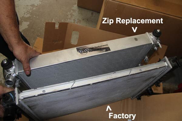 445-01AL 4spd zonder AC aluminium radiateur 63-67 327 & 68-72 350 - Afbeelding 5