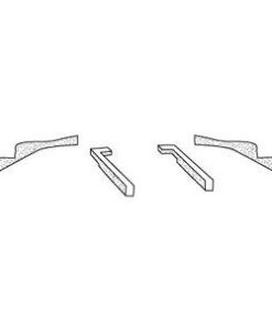 447-89 Radiateursteun voor Air Dam-kit 82