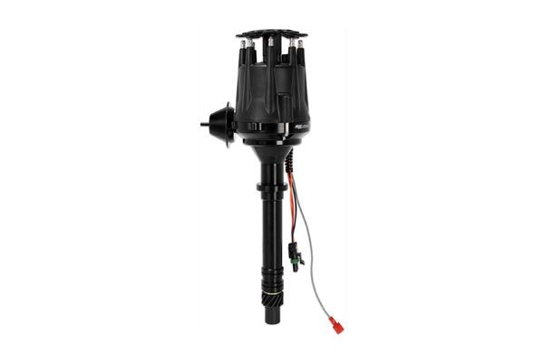 PM-879 MSD Pro Billet-distributeur met interne module en Vac Advance (zwart) 55-74