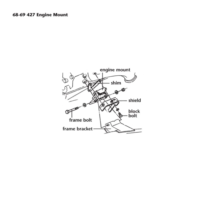 472-02 Motorsteun met vergrendeling (juist) 70-82 - Afbeelding 2