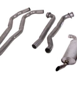 487- Uitlaat set 2"- 2 1/2" inch met ronde dempers 73-74