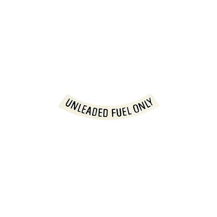 492-09C Sticker voor alleen loodvrije brandstof - Zwart 75-77
