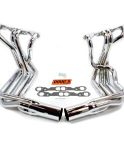 EX-2365  327/350 Doug's Headers Zijmontage Uitlaatkop - Metallic Keramische Coating 63-74
