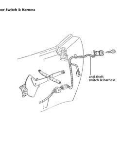 Alternative view of 452-15D LH Deur alarmschakelaar & Pigtail-harnas 79-80