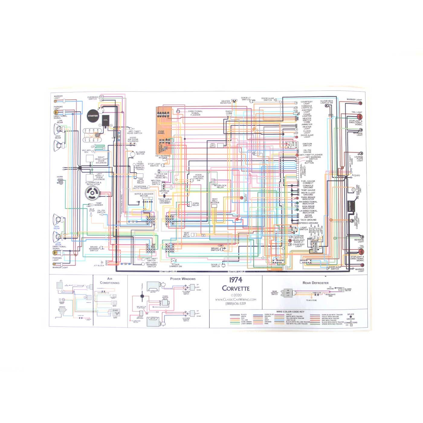 E-1309-69 Kleuren bedradingsschema (18 x 24) 69