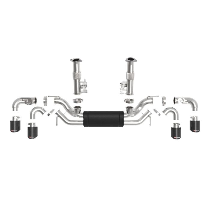 EX-2341 aFe MACH Force-XP Stainless Steel Cat-Back Exhaust System w/Carbon Fiber Tips 20-23 - Afbeelding 2