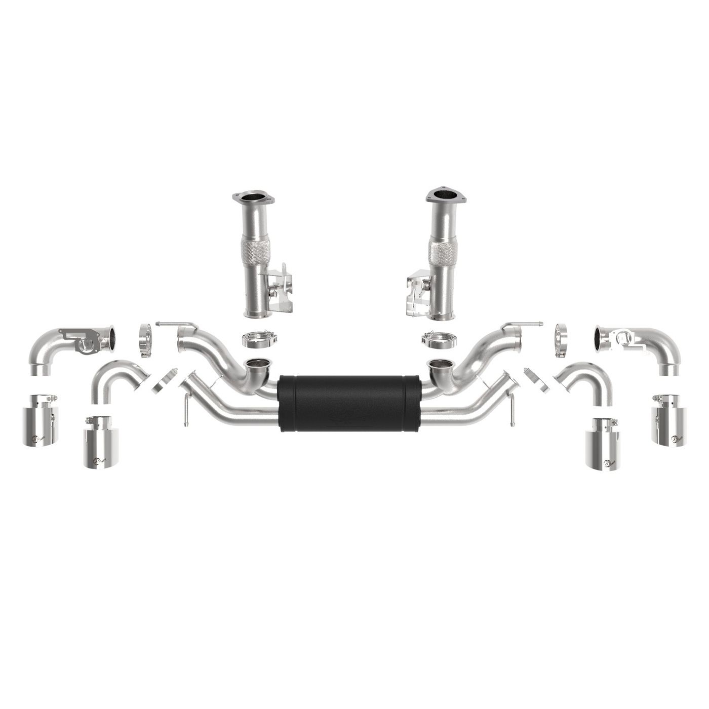 EX-2342 aFe MACH Force-XP Stainless Steel Cat-Back Exhaust System w/Polished Tips 20-23 - Afbeelding 2